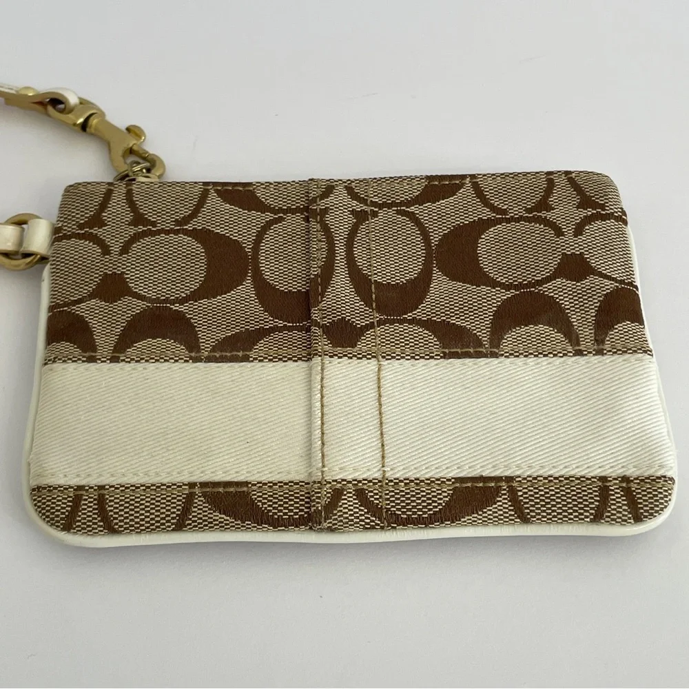 Coach 2006 Signature Stripe Wristlet